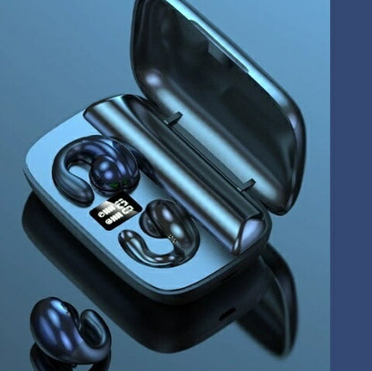 即納★【日本語音声導入・日本語取説】ワイヤレスイヤホン  骨伝導 bluetooth イヤホン ワイヤレスイヤホン bluetooth モバイルバッテリー 骨伝導イヤホン ワイヤレスイヤホン イヤーカフ イヤホン bluetooth ワイヤレス  無痛 2200mah マイク内蔵