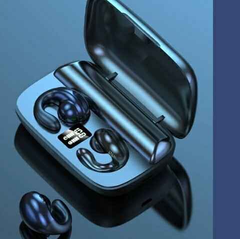 ★即納★【日本語音声導入・日本語取説】ワイヤレスイヤホン  骨伝導 bluetooth イヤホン ワイヤレスイヤホン bluetooth モバイルバッテリー 骨伝導イヤホン ワイヤレスイヤホン イヤーカフ イヤホン bluetooth ワイヤレス 無痛 2200mah マイク内蔵