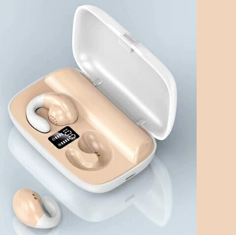 ★即納★【日本語音声導入・日本語取説】ワイヤレスイヤホン  骨伝導 bluetooth イヤホン ワイヤレスイヤホン bluetooth モバイルバッテリー 骨伝導イヤホン ワイヤレスイヤホン イヤーカフ イヤホン bluetooth ワイヤレス 無痛 2200mah マイク内蔵
