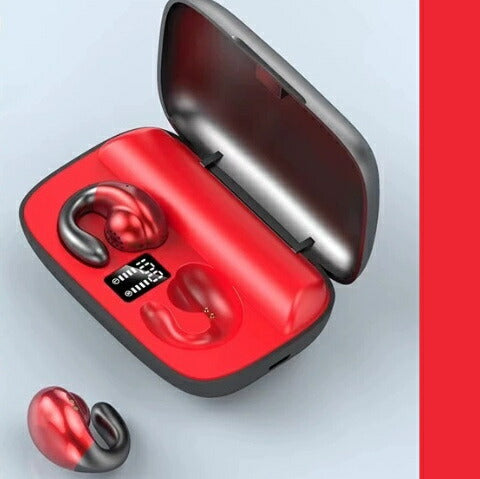 ★即納★【日本語音声導入・日本語取説】ワイヤレスイヤホン  骨伝導 bluetooth イヤホン ワイヤレスイヤホン bluetooth モバイルバッテリー 骨伝導イヤホン ワイヤレスイヤホン イヤーカフ イヤホン bluetooth ワイヤレス 無痛 2200mah マイク内蔵