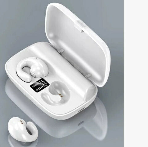 ★即納★【日本語音声導入・日本語取説】ワイヤレスイヤホン  骨伝導 bluetooth イヤホン ワイヤレスイヤホン bluetooth モバイルバッテリー 骨伝導イヤホン ワイヤレスイヤホン イヤーカフ イヤホン bluetooth ワイヤレス 無痛 2200mah マイク内蔵